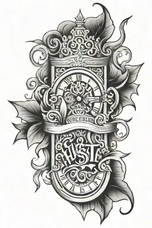 hustle tattoo design idea