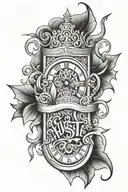 hustle tattoo design idea