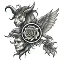 Leo Capricorn and virgo tattoo design idea