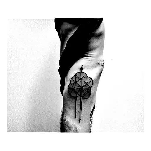 baston for old man tattoo design idea