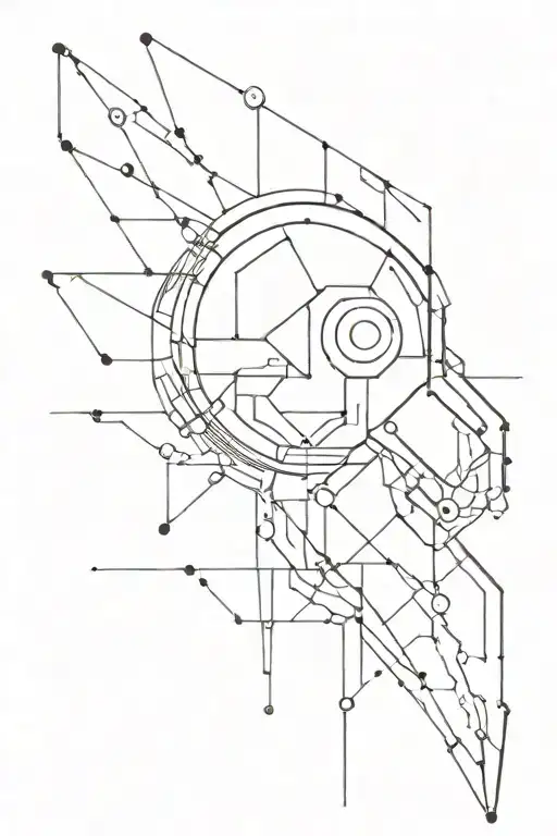 cyberware patern  tattoo design idea