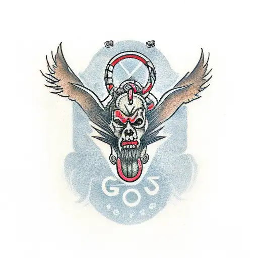 atlas god tattoo design idea
