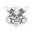 car accident tattoo design idea