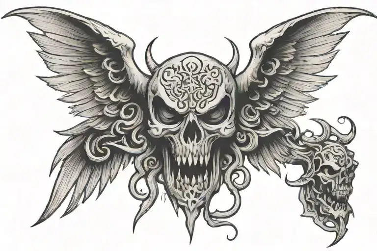 Fear No Evil tattoo design idea
