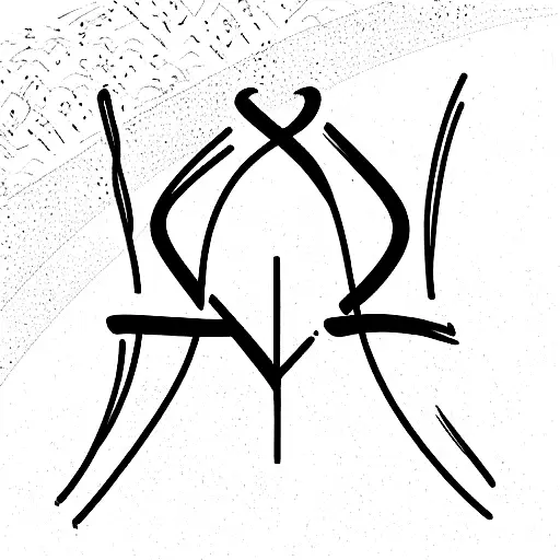 forever young written in Hebrew biblical calligraphy  tattoo design idea