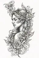 virgo tattoo design idea