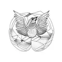 sparrow tattoo design idea