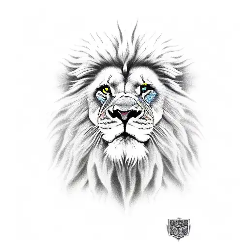 Jack Five Lion tattoo design idea