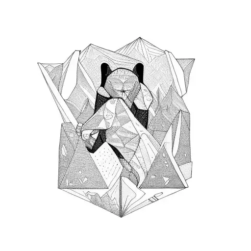 climbing life tattoo design idea