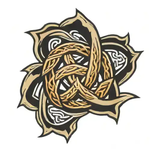 celtic love knot tattoo design idea