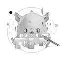 text that says meet me [here], relationships, travel  tattoo design idea