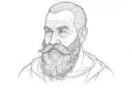 a bearded man with a beard tattoo design idea