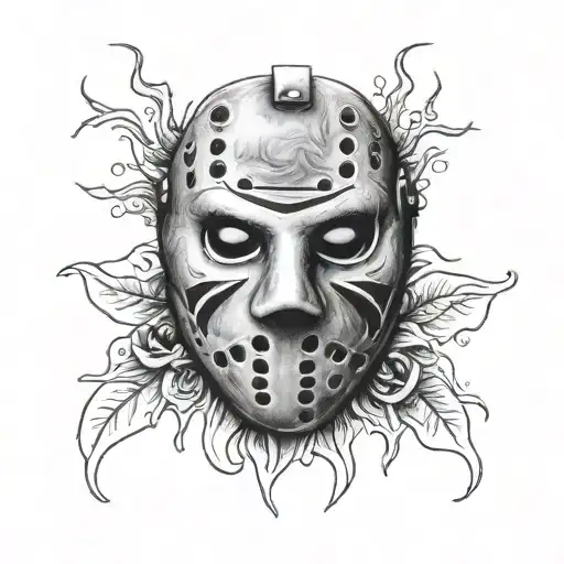 dirty jason mask  tattoo design idea