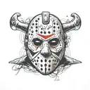 dirty jason mask  tattoo design idea