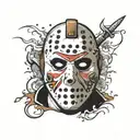 dirty jason mask  tattoo design idea