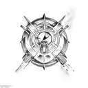 Fallout Brotherhood of steel tattoo  tattoo design idea