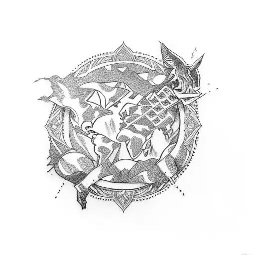 999 WRLD tattoo design idea