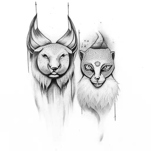 Matching couples tattoo that is earthy and spiritual tattoo design idea