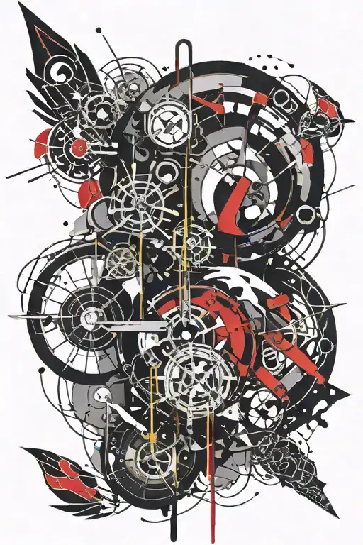 alpha and omega tattoo design idea