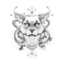beats, microphone and vibes tattoo design idea