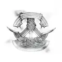 viking axe. back tattoo tattoo design idea