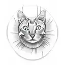 cat with gun tattoo design idea
