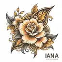 The name Iana   tattoo design idea