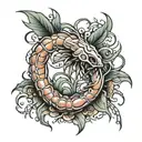 Island Shrimp tattoo design idea