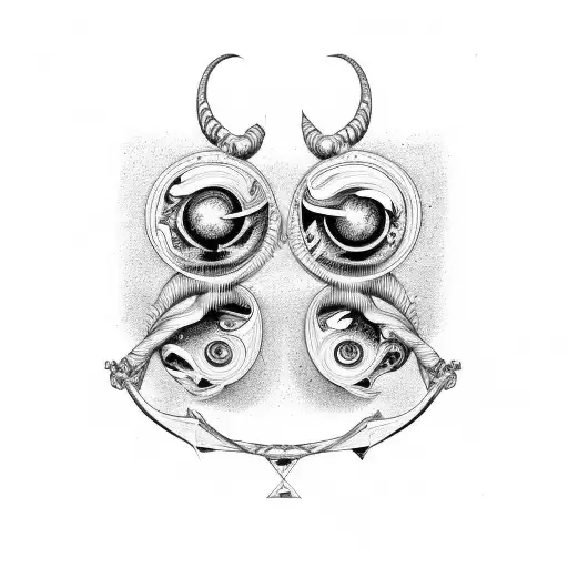 Gemini  tattoo design idea