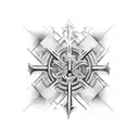 Triple Cross tattoo design idea