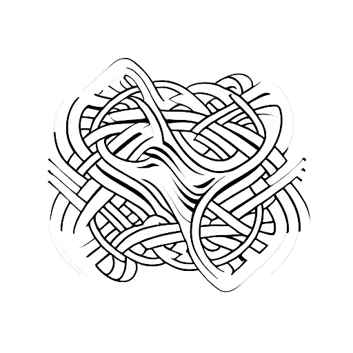 A rap microphone intertwined with jiu-jitsu belts tattoo design idea