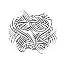 A rap microphone intertwined with jiu-jitsu belts tattoo design idea