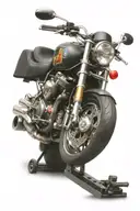 A detailed sport bike with billiard balls as wheels tattoo design idea