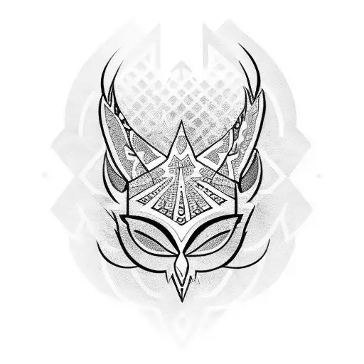 nahual pavo real tattoo design idea