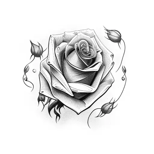 scorpio on a rose tattoo design idea