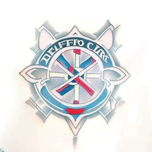 templar cross tattoo design idea