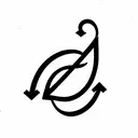 ambigram "synchronicity" tattoo design idea