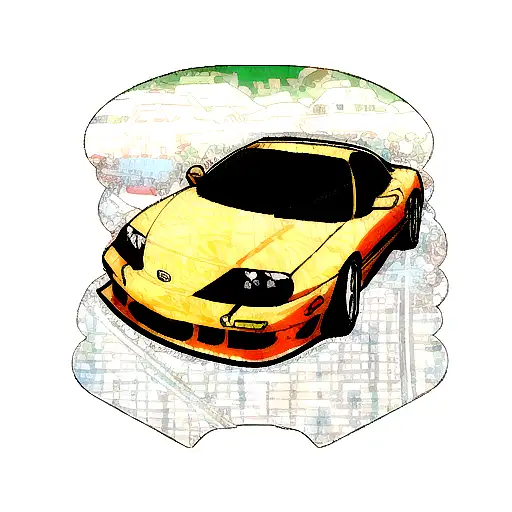 Toyota Supra tattoo design idea