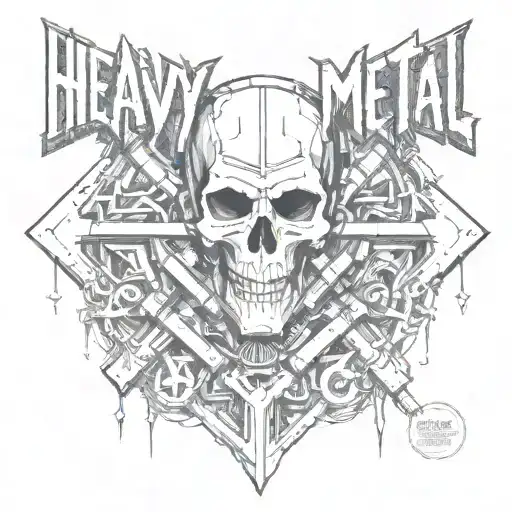 heavy metal tattoo design idea