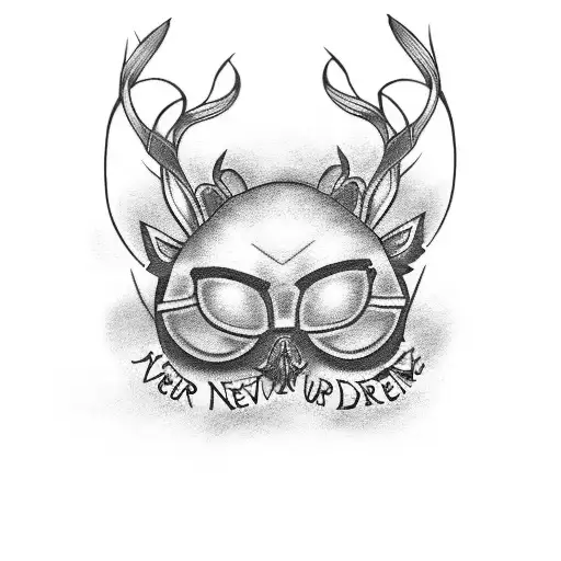 never give up on your dreams tattoo design idea
