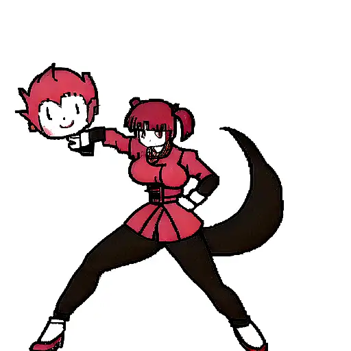 yumeko jabami with dragon ball between her breast tattoo design idea