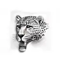 leopard print square with amazonic skeletons with weapons tattoo design idea