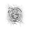 grateful dead lightning bolt tattoo design idea