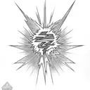grateful dead lightning bolt tattoo design idea