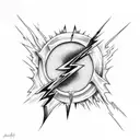 grateful dead lightning bolt tattoo design idea