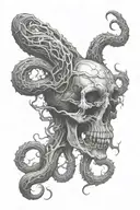 blood corpse tattoo design idea