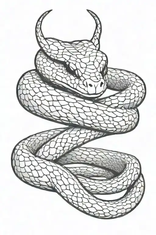 snake wrapped around ring finger tattoo design idea