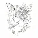 emotionless  tattoo design idea