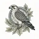 kolovrat falcon forest slavic symbols along tattoo design idea