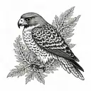 kolovrat falcon forest slavic symbols along tattoo design idea